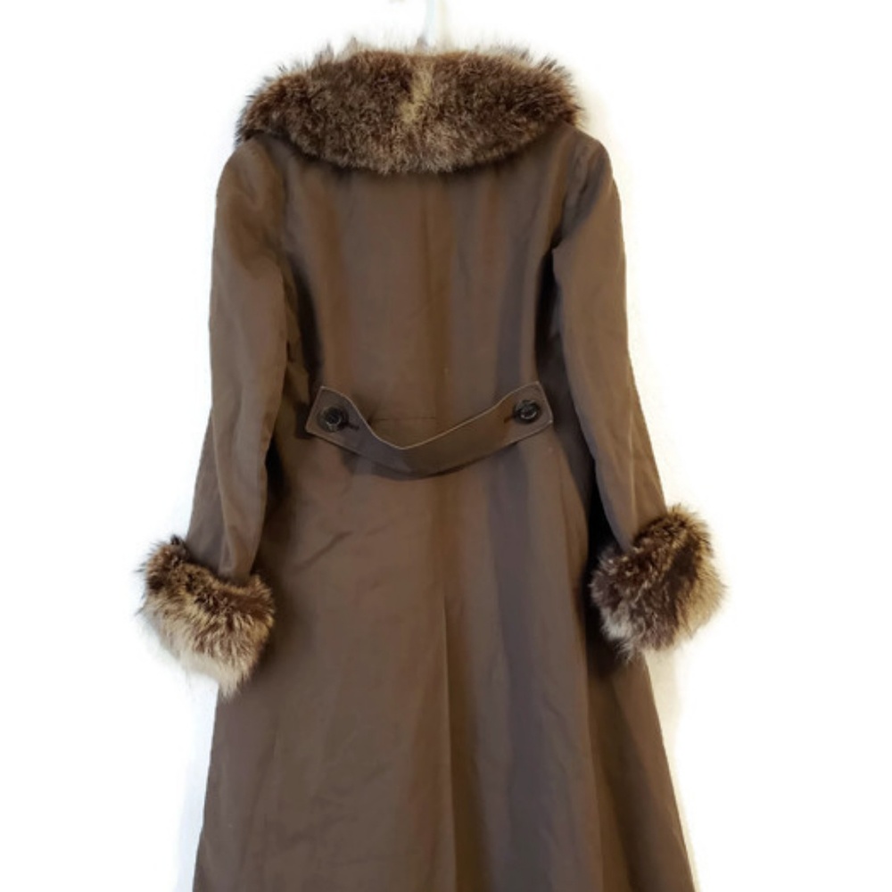 🔥Aquascutum vintage fur trim women's trench coat - Picture 7 of 8